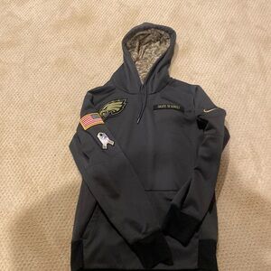 Philadelphia Eagles Nike Salute to Service hoodie M size Small